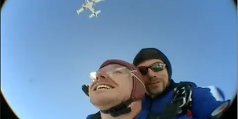Michael Fabing skydiving in Taupō, New Zealand